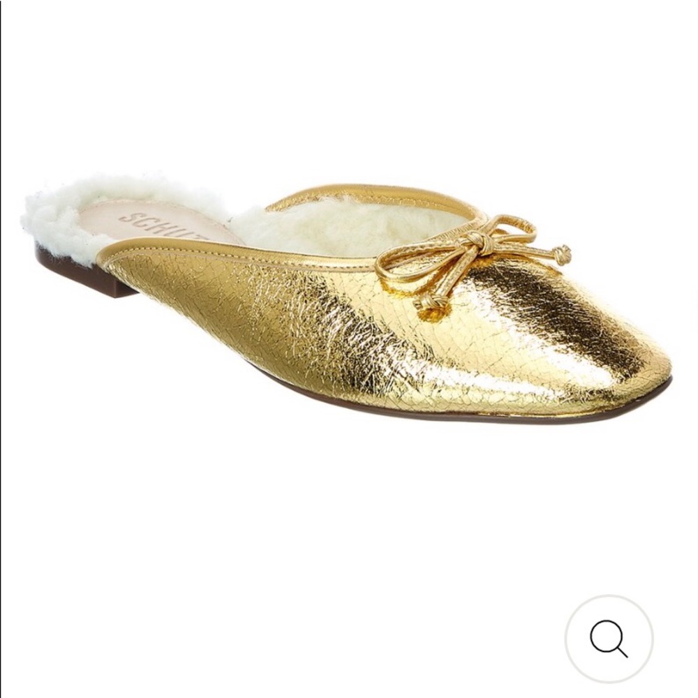 Schutz Evelin leather flat / mule